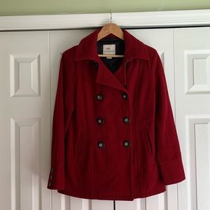 Women’s Bob Timberlake Rich Red Peacoat - Medium